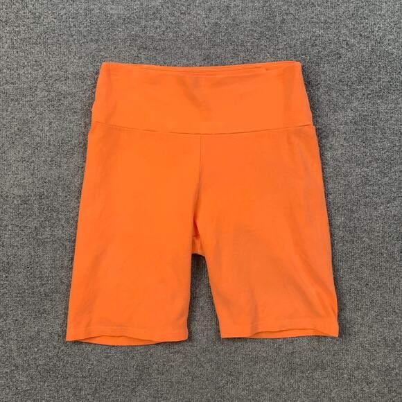 UGG Shorts Womens M Medium Neon Orange Rilynn Biker Organic Cotton Mid Rise - Picture 2 of 11